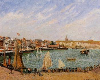 卡米耶 畢沙羅 Afternoon, Sun, the Inner Harbor, Dieppe